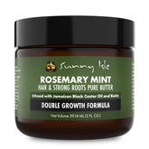 Sunny Isle Rosemary Mint Butter bottle pour for daily scalp care with fresh scent