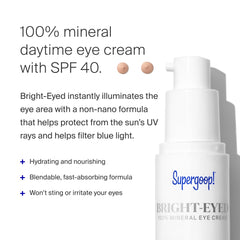 Packaging highlights SPF and blue light filtration for daytime protection