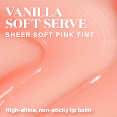 Application close-up of Glow Gloss delivering a sheer tint and non-sticky shine.