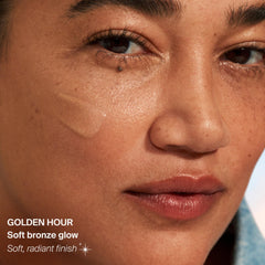 Supergoop! Glowscreen Drops cream texture closeup shows smooth glow.