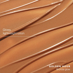 Supergoop! Glowscreen Golden Hour pearlescent finish on skin delivers glow.