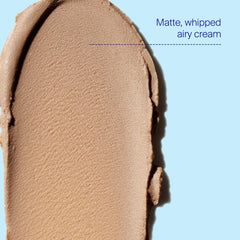 Supergoop Mineral Mattescreen neutral tint swatch blends across skin tones.