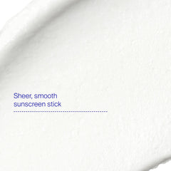 Supergoop Mineral Sheer Stick delivers a natural blur finish for smooth skin.