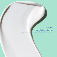 Close-up on skin with Supergoop! Mineral Sheerscreen delivering satin finish and non-greasy feel