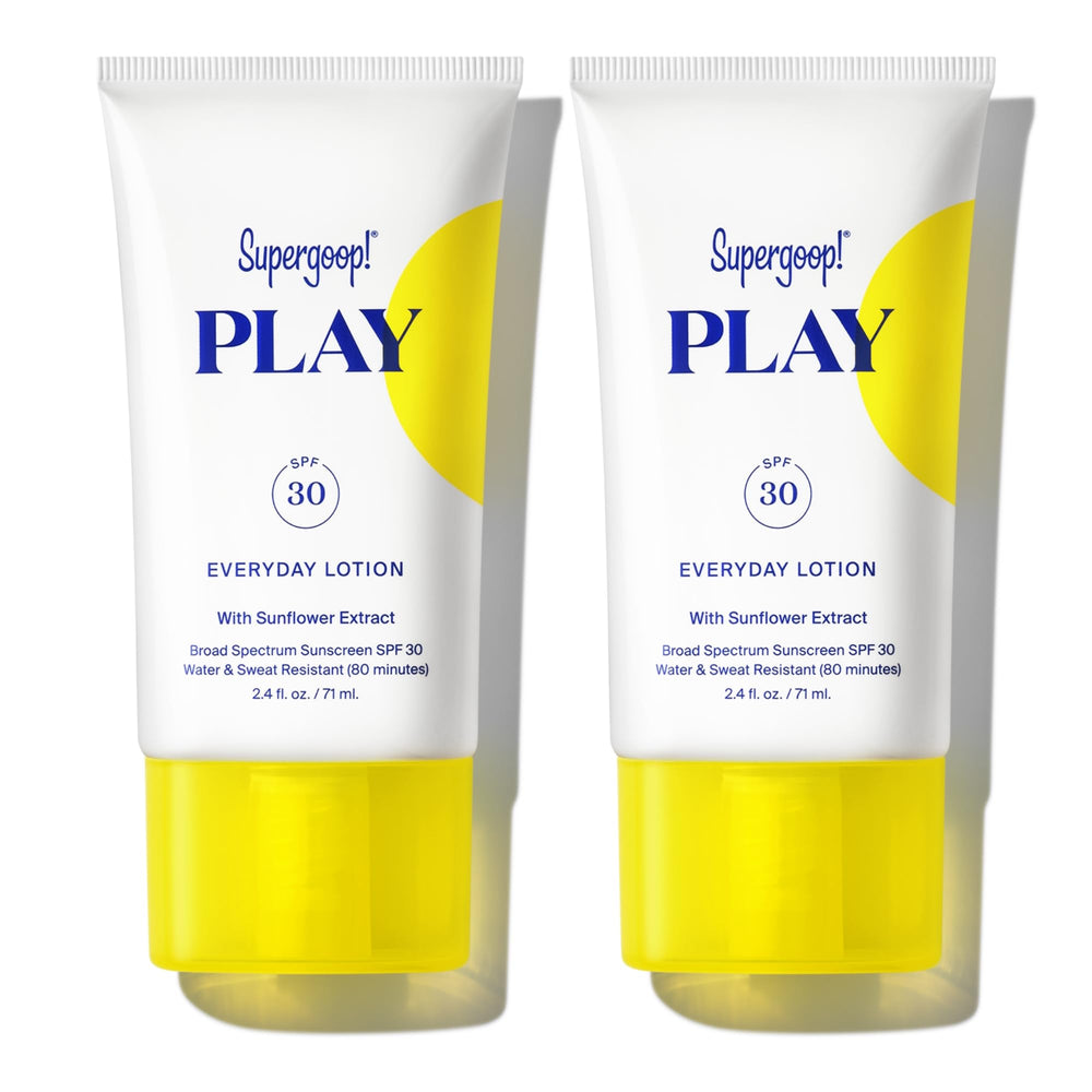Supergoop! PLAY Everyday SPF 30 lotion bottle offers lightweight sun protection.