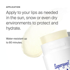 Coconut, avocado, and grape seed oils nourish lips while protecting from sun with SPF 30.