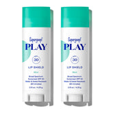 Supergoop Play Lip Shield Mint packaging shows SPF 30 protection for lips