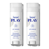 Supergoop! Play Lip Shield SPF 30 pack 2 front view for daily lip protection.