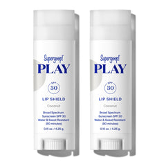 Supergoop! Play Lip Shield SPF 30 pack 2 front view for daily lip protection.