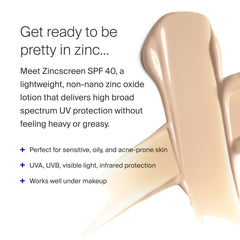 Close-up shows creamy, blendable Zincscreen texture for easy application.