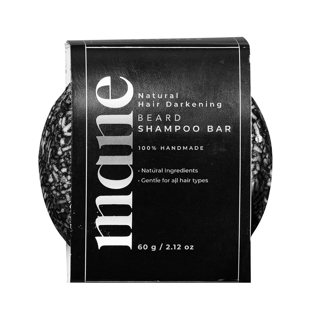 Superior Mane beard shampoo bar close-up with charcoal for deep cleansing