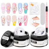 Supwee 3D Nail Gel Sculpting Kit contents shown for starting at-home extensions.