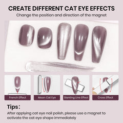 SUPWEE pigments and magnetic powder deliver vivid depth for cat-eye style.
