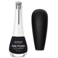 SUPWEE black matte quick-dry nail polish bottle shown for 16ml capacity
