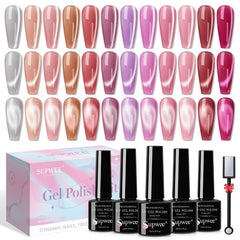SUPWEE Cat Eye Moonlight set showing magnetic color shift and chic design