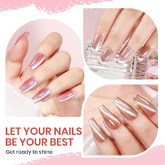 SUPWEE Nude Glow Cat Eye polish for natural chic manicure