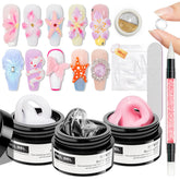 SUPWEE Clear solid builder gel for precise home nail extensions.
