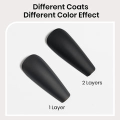 Swatch demonstrating SUPWEE matte finish on a nail