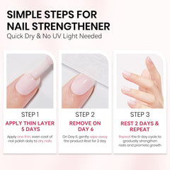 SUPWEE Quick Dry Strengthener brush applying formula for a smooth base