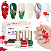 SUPWEE red nail polish bottle for bold holiday nails with quick-dry performance.