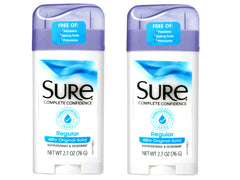 Sure Original Solid Antiperspirant 2-pack front view showing packaging and value.