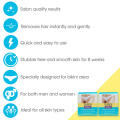 Surgi Brazilian hard wax bikini line use for gentle, effective precision.