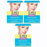 Surgiwax face wax kit three-pack for at-home use
