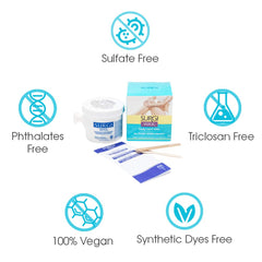 Surgiwax salon-quality-at-home outcomes with this two-tub set for efficient routines.