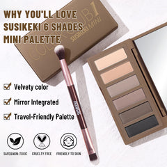 SUSIKEKI mini palette includes built-in mirror for touch-ups