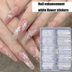Sutaozhi lace petal nail foil design for everyday and events