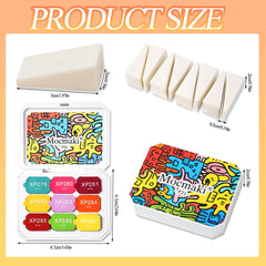 SUTOZMIWE 8pcs nail sponges enable effortless gradient application.