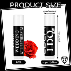 Suttmin rose-flavor lip balm close-up, compact and portable for events
