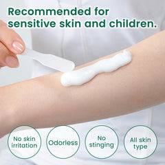 Suzuki Herb Laboratory application texture being smoothed on skin for smooth results