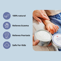 Elbows and hands treated with Miracle Manuka Cream to soften dry areas.