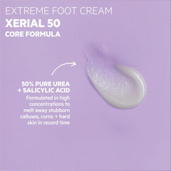 SVR Xerial 50 Foot Gel being applied to dry feet to soften calluses