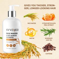 Svvimer biotin and caffeine ingredients close-up promoting root nourishment