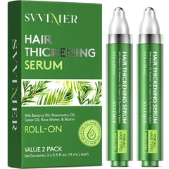 Svvimer hair growth serum roll-on bottle for targeted thinning-area care.