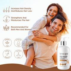 Svvimer shampoo palm-lather demonstrates nourishing cleanse for hair health