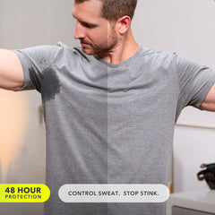 SweatBlock Clinical Strength deodorant stick for odor and sweat control.