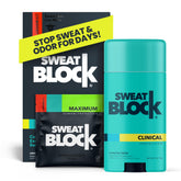 SweatBlock Driboost wipes close-up for maximum sweat defense.