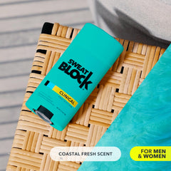 SweatBlock unisex Coastal Fresh scent suitable for daily use.