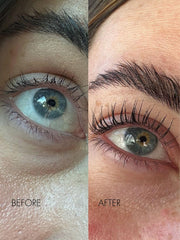 Closeup of ingredients: peptides and biotin powering lash appearance without prostaglandins