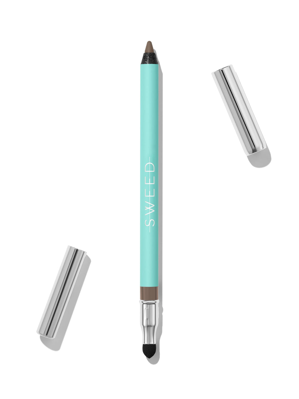 Sweed satin eyeliner Mink Greige shows creamy-matte texture for precise lining.