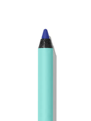 Sweed Satin Eyeliner Diana Blue application on lid demonstrates precise, long-lasting wear