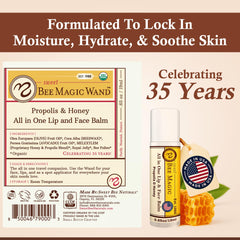 Sweet Bee Naturals Magic Wand highlights olive oil and royal jelly nourishment