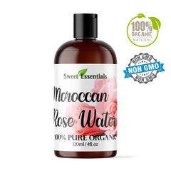 Sweet Essentials rose water face toner mist for refreshed, balanced skin after cleansing.