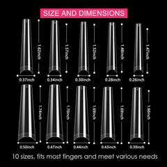 Swetidy provides 10 sizes for accurate fit across diverse nail beds.