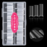 SWETIDY clear nail tips boxed set for quick salon-ready applications.
