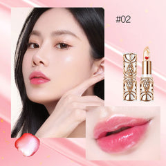 SWETIYOU jelly lipstick color-change tube showing magic as lips warm