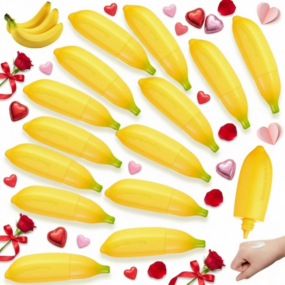 Swiffen banana hand cream set packaging, gift-ready.
